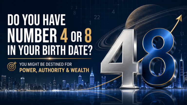 Discover the real meaning of Numbers 4 and 8 in numerology. Learn how Rahu and Saturn influence leadership, authority, wealth, and long-term success patterns.