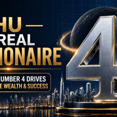 Rahu Number 4 meaning in numerology showing wealth growth and billionaire-level success strategy