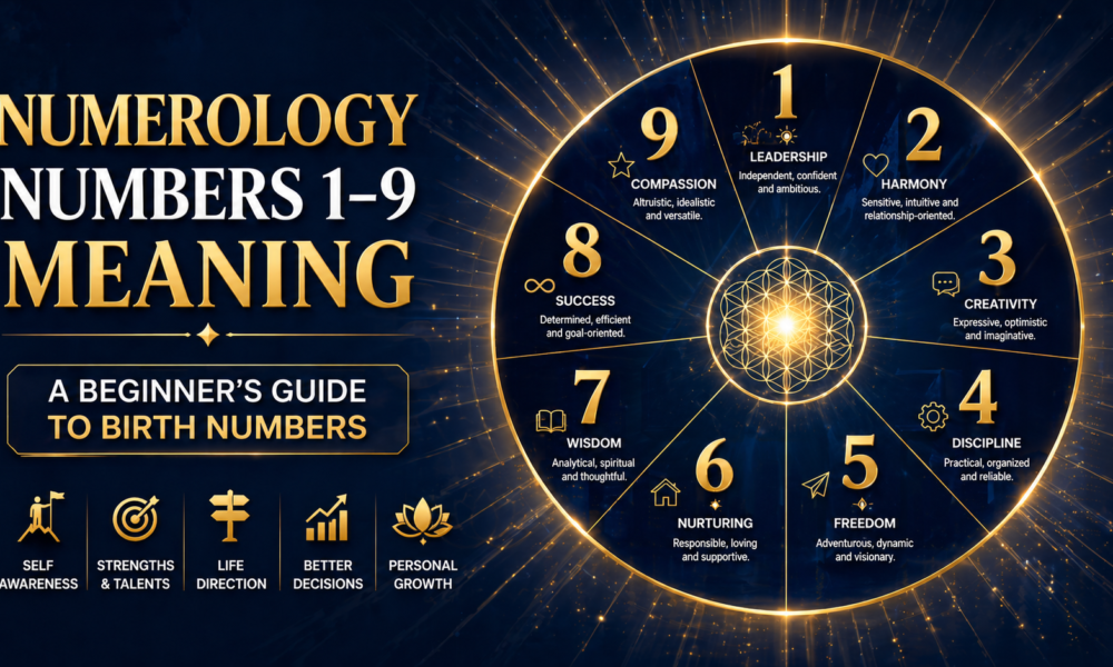 Numerology numbers 1 to 9 meaning personality traits birth number guide