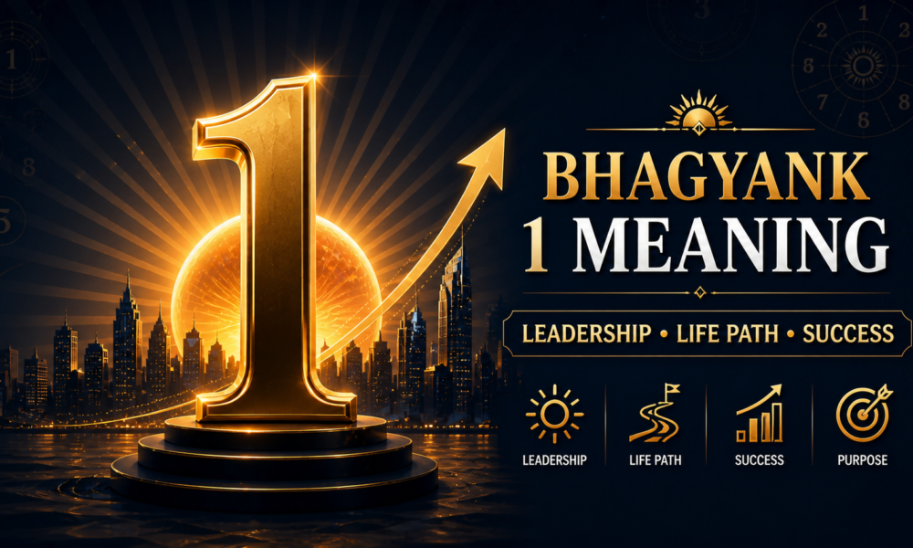 Bhagyank 1 meaning in numerology showing destiny number 1 leadership life path success with sun energy