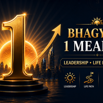 Bhagyank 1 meaning in numerology showing destiny number 1 leadership life path success with sun energy