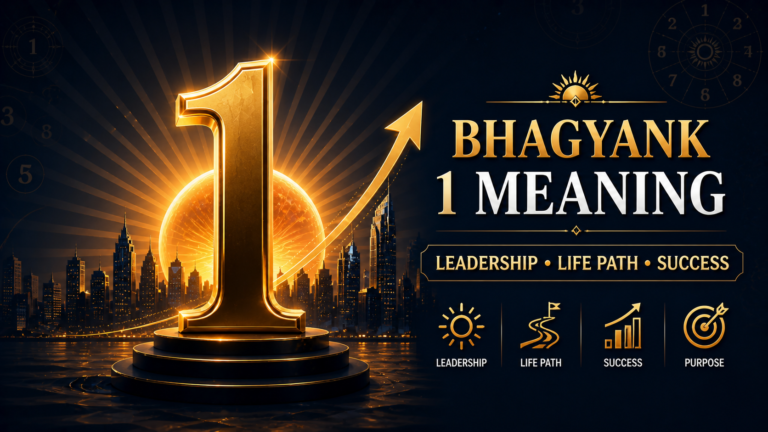 Bhagyank 1 meaning in numerology showing destiny number 1 leadership life path success with sun energy
