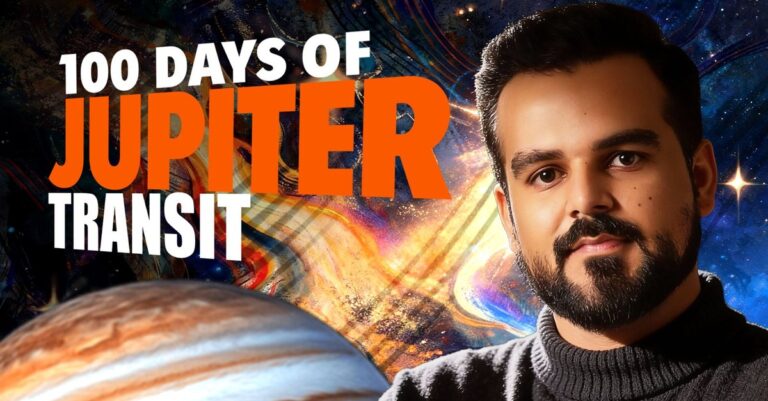 Rishabh A. Grover explaining the next 100 days action plan for Jupiter Transit in Cancer 2026, with Mulank wise numerology predictions and remedies.