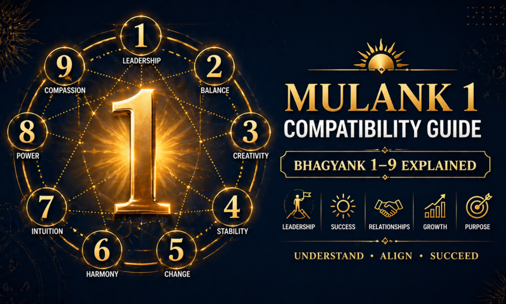 Mulank 1 Compatibility Guide — Bhagyank 1 to 9 Explained