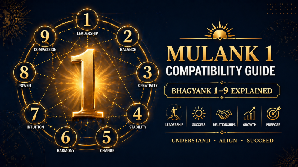 Mulank 1 Compatibility Guide — Bhagyank 1 to 9 Explained